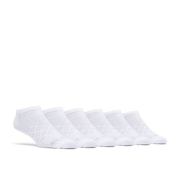 Columbia Ženske Čarape - Fashion Pattern Mesh No-Show - 6 Pack Bijele | RPZS-15603